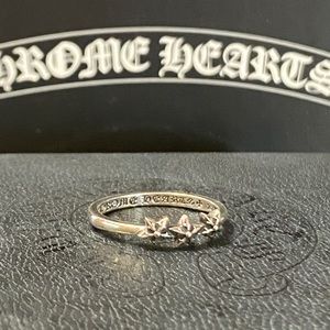 New authentic Chrome Hearts Triple Stars ring